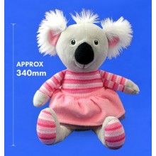 Plush & Knitted Koala Toy, 34cm, Pink - Georgie The Koala
