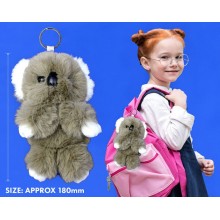 Fluffy Koala Bag Tags, 18cm